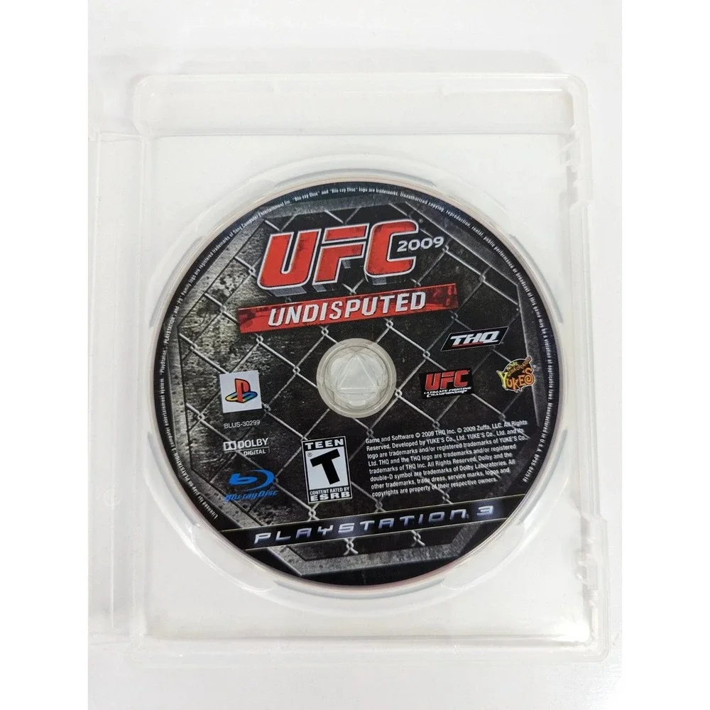UFC 2009 Undisputed Sony PlayStation 3 PS3 MMA Fighting Game BLUS-30299 THQ